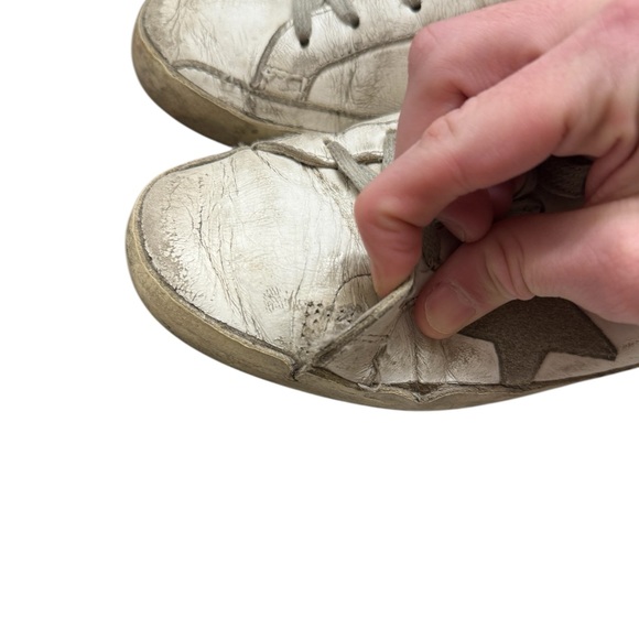 Golden Goose Superstar White Star Sneakers Designer Distressed EU 37 7 US - Picture 12 of 16